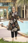 Rosy By Ossm Viscos Vetican Printed Surat Co Ord Set Wholesale Market
